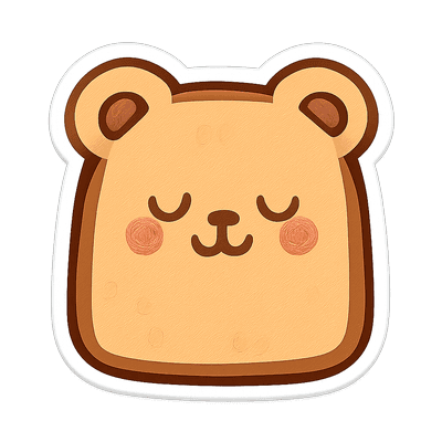 Happy Toast Bear 25